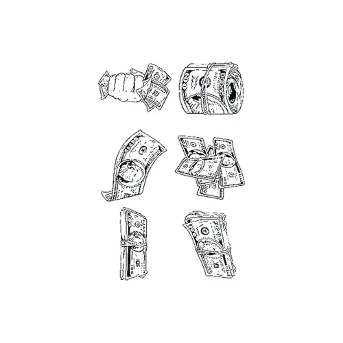 LIEJI Доллар План Травяной Татуировочный Наклейка
