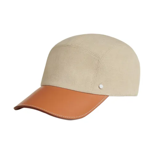 HERMES Linen Baseball Caps Men's Multicolor
