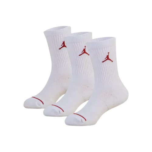 Джордан Носки 3 упаковки белые для детей 3-7 лет