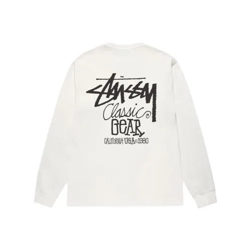 Stussy Классический Шестерня LS Tee ПИГМЕНТ Окрашенная Рубашка Унисекс