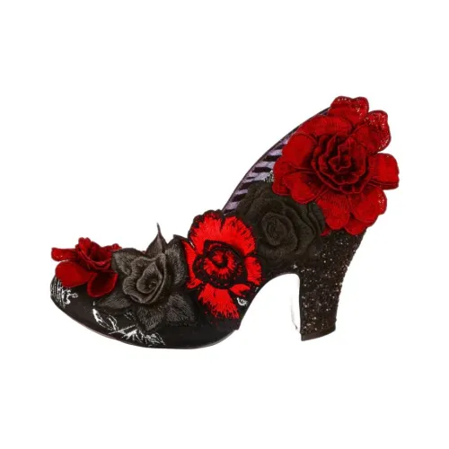 IRREGULAR CHOICE Blooming Bouquet Грубый каблук Высокие каблуки 9,2 см Женские Черный