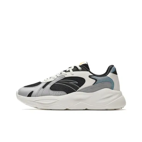 ANTA Unruly Series Износостойкий и Легкий Низкий Топ Повседневная Обувь Мужская Серый Бежевый