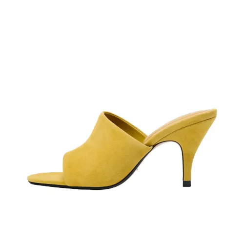 ZARA Слипоны Горчичного Цвета Женские