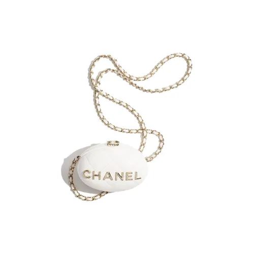 CHANEL Lambskin Clutch Женская Белая