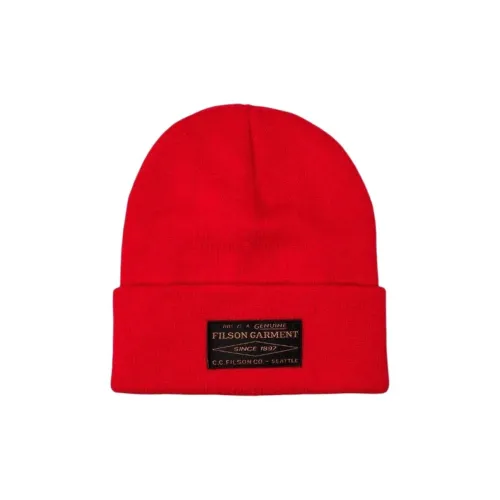 Filson Акриловые шапки-бини унисекс красного цвета