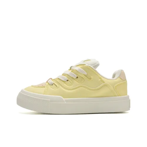 Кроссовки для скейтбординга Circle small Low Top Миндально-желтые Женские