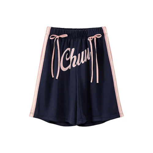CHUU Темно-синие Женские Повседневные Шорты