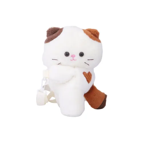 WXRX Плюшевый рюкзак стандартный женский белый