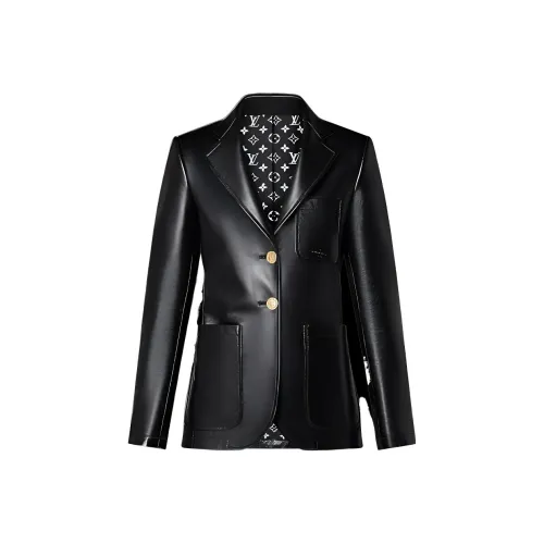 LOUIS VUITTON Черные Женские Кожаные Куртки