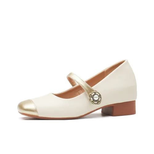 TAFN Mary Jane обувь Женская Абрикос