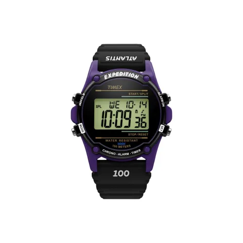 TIMEX Наручные часы Кварцевый механизм Смольный ремешок 36 мм Зеленый циферблат Унисекс