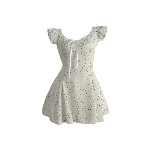 NATHANIA Абрикос Женские Слип-платья