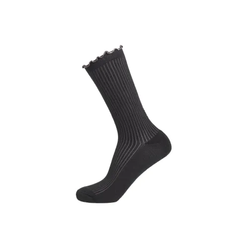 GYMSHARK 1 шт Черные Унисекс MID Носки до икры