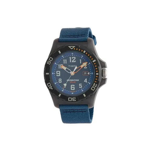 TIMEX Мужские часы Кварцевый механизм Нейлоновый ремешок 40 мм Синий циферблат