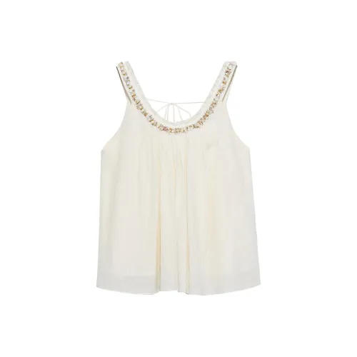 NancyCavally Crispy Бежевые Женские Майки