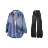 Сапфир Blue+Black Pants