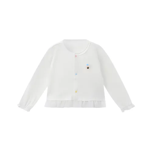 PAW IN PAW Cartoon Bear Кружево Ожерелье-чокер Рубашка Сливочный Children Возраст 3-7 лет