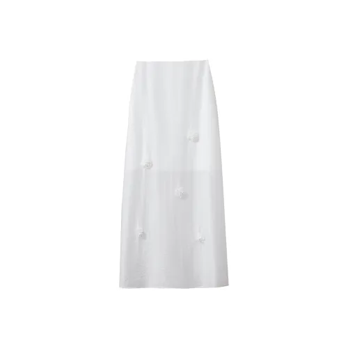 AMII Женские Повседневные Длинные Юбки