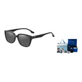 Ярко-черная оправа с черно-серыми линзами (Подарочная коробка, набор)