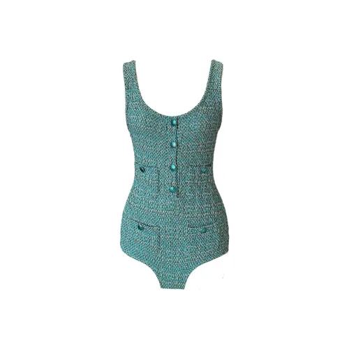 Garbege Павлиний зеленый JUMPSUIT Женские Боди