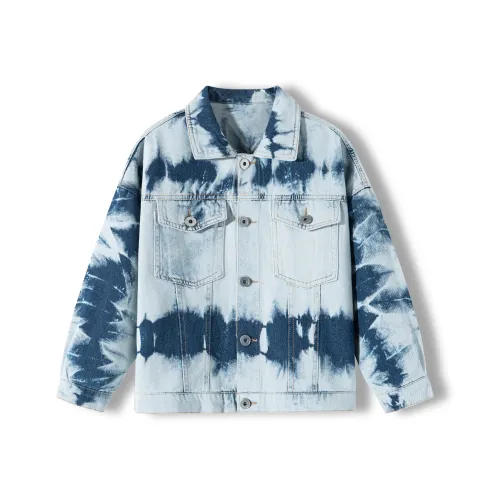 Tonlion.Kids Tie Dye Цвет Детские Топы для дошкольников