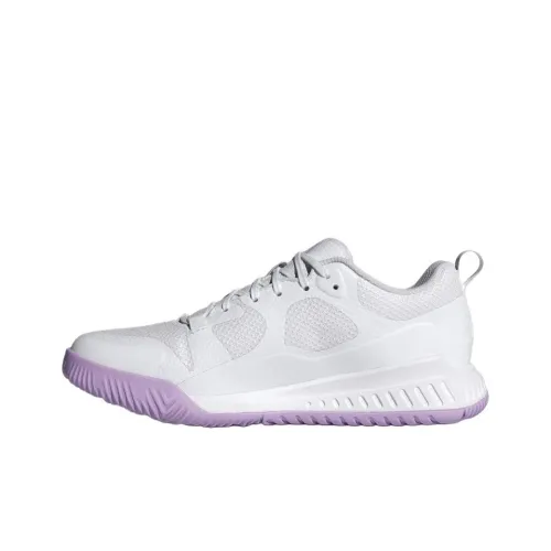 Adidas Court Team Bounce 2,0 Slip-Resistant Abrasion-Resistant Low-Top Training Shoes Women's White Purple