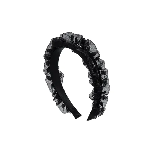 ROYALSASA Шелковый шифон Искусственный кристалл Акрил Ободок для волос Женские