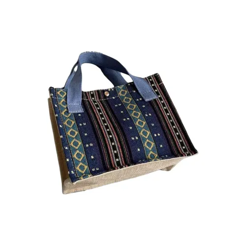 Boniu Сумка из плетеного соломы Женская Синяя