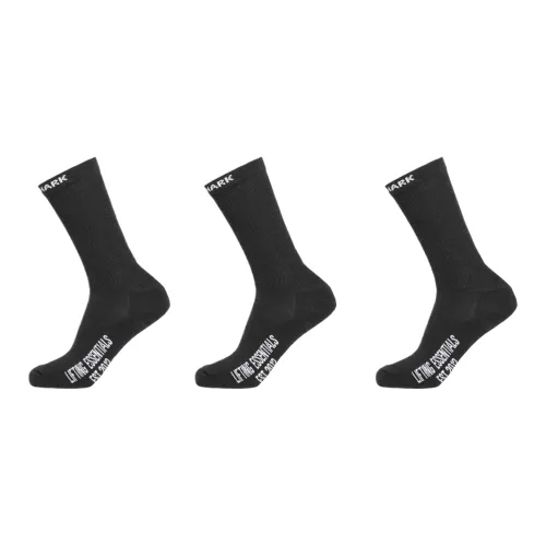 GYMSHARK 3 шт Черные Унисекс MID Носки до икры