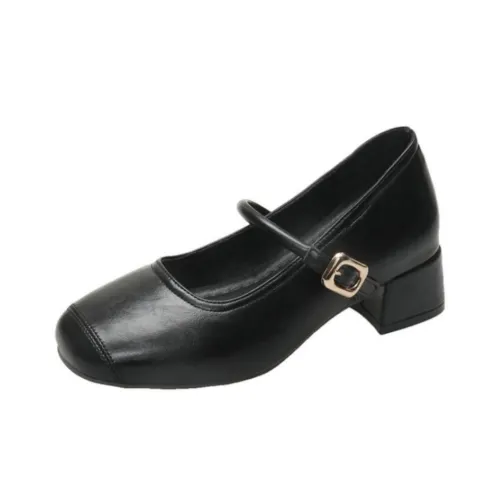 Aimilian Грубый каблук Туфли Мэри Джейн Женские