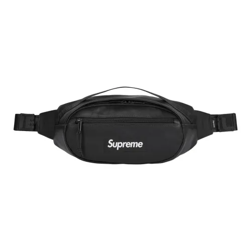 Supreme Коровья кожа Бананка Унисекс Черный