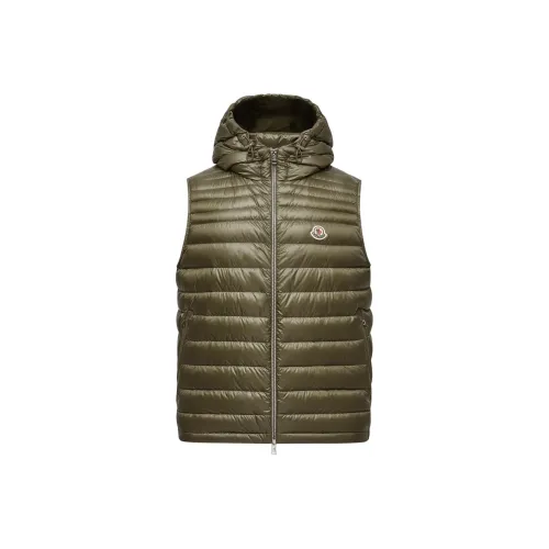 Moncler FW25 Olive Green Men's Down Vest Монклер FW25 Оливковый Зеленый Мужской Пуховый жилет