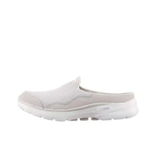 Skechers Go Walk 6 Устойчивые к истиранию Домашние тапочки Женские Белые