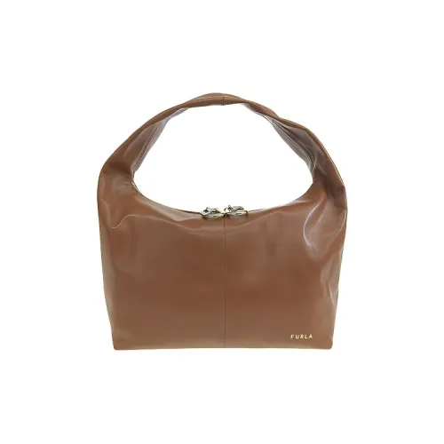 Furla Имбирный Кожа Сумка Унисекс Коричневый
