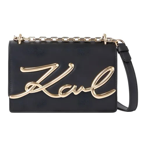 KARL LAGERFELD Кожа Плечевая сумка Женская Черная