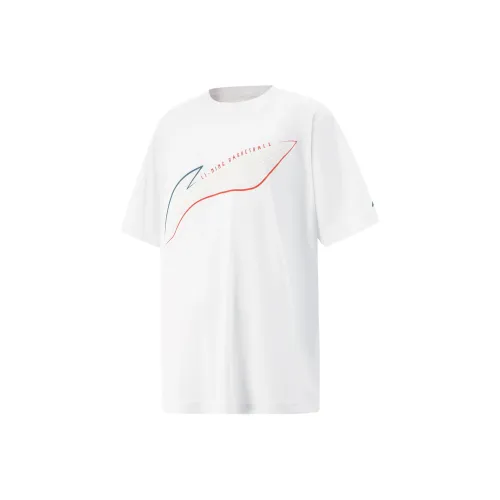 LINING YOUNG Баскетбольная футболка Стандартная Белая для детей 3-7 лет