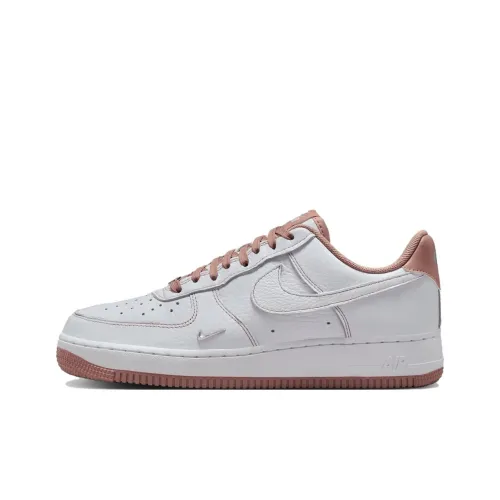 Nike Air FORCE 1 Скейтборд Кроссовки Низкие Бело-Розовые Женские