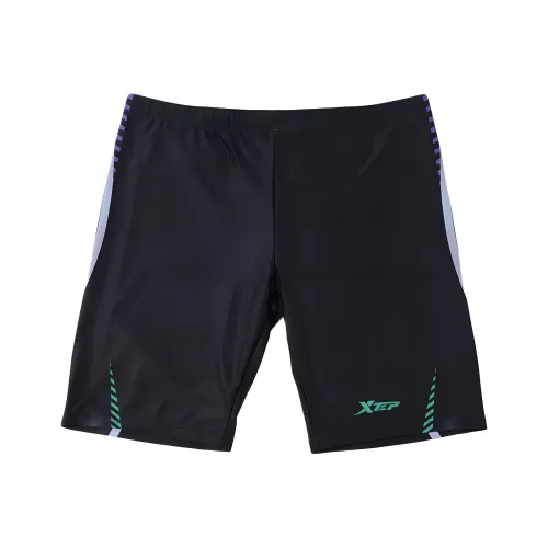XTEP Черный Фиолетовый Мужские Плавательные Шорты