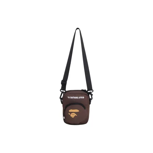 A BATHING APE Полиэстер Сумка через плечо Сумка на плечо Унисекс Кофейный