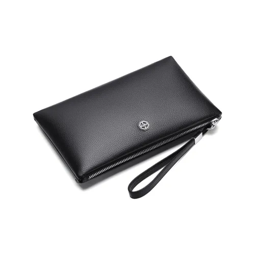 SEPTWOLVES Клатч из коровьей кожи унисекс черный