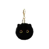 Чёрный котёнок, мяч