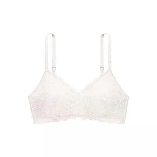 Victoria's Secret Кокосовый белый Цветочный Кружевной Женские Бюстгальтеры