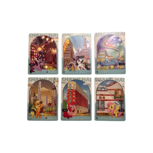 KAYOU Игра Карта My Little Pony Shanghai Summer POP Up PR Карта Полный комплект IP Аниме Карты 6 шт