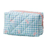 Клетчатый бант, синий