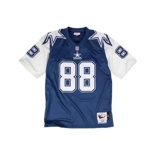 Mitchell Ness Морской Синий Мужская Регбийная Джерси