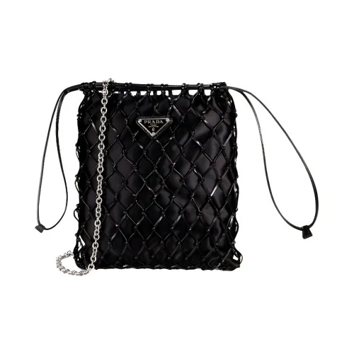 PRADA Нейлоновая сумка через плечо женская черная