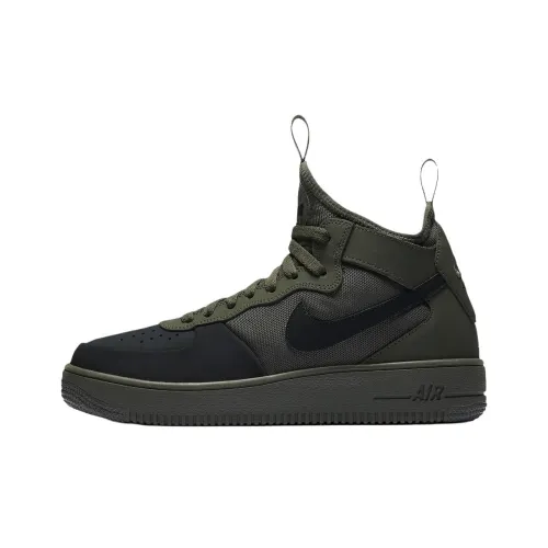 Nike Air FORCE 1 Abrasion Resistant MID Топ Скейтборд Кроссовки Мужские Оливково-зеленые