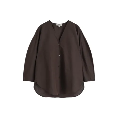 COS Темно-кофейные Женские Рубашки