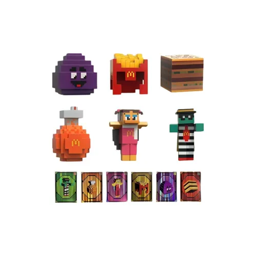 McDonald's x WODESHIJIE Miner Энергия Meal Мерч Слепые коробки Один Mystery Коробка Целая коробка 6 шт