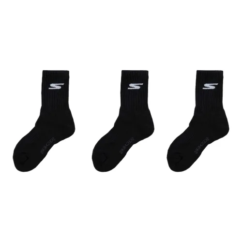 Skechers Черные BLAK Женские MID Носки до икры